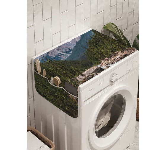 Органайзер для хранения Ambesonne "Стремительные потоки" на стиральную машину, 45x120 см, cwm_21527 1