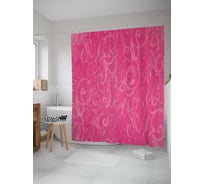 Штора (занавеска) для ванной JoyArty из сатена, 180х200 см с крючками sc_38990