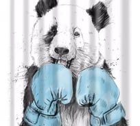 Шторка в ванную комнату фотопечать Brimix ПАНДА, 180 х200 см 02-29