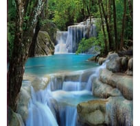 Шторка в ванную комнату Brimix фотопечать, ВОДОПАД 02-06