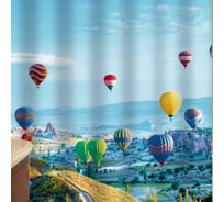 Шторка в ванную комнату Brimix фотопечать, ВОЗДУШНЫЙ ШАР 02-22