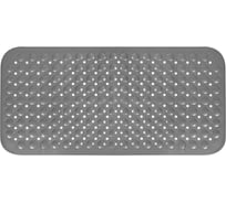 Коврик для ванной комнаты VIDAGE VBM010 HAKE противоскользящий на присосках 39х79, серый 1427010