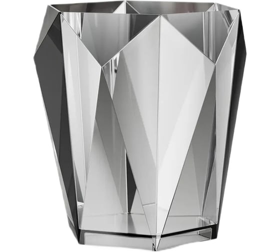 Стакан для зубных щеток LEMER настольный, STELLAR, дымчатый акрил LEM-STR02-GR 1