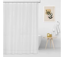 Шторка для ванной комнаты VIDAGE PORTO WHITE 180х180см, белый, PEVA 1327061