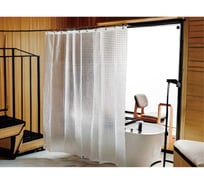 Шторка для ванной комнаты VIDAGE Cube1 180х200см, прозрачная, PEVA 1327060