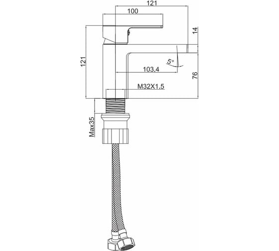 Смеситель для раковины Maxonor MN1082