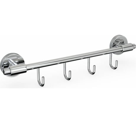 Держатель для полотенец с 4 крючками Fora LORD хром FOR-LORD004CR