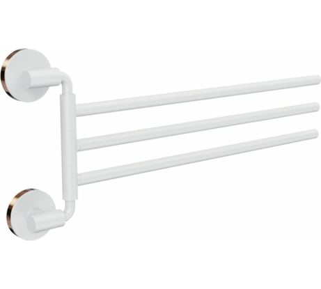 Полотенцедержатель Fora LORD тройной, поворотный, белый FOR-LORD023WT