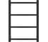 Полотенцесушитель Стилье ЭПС Формат 26 БЛОК Левый 600х400 Матовый чёрный 31527-6040 2