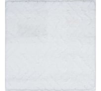 Коврик для ванной VIDAGE Калгари 50х50 см цвет белый, микрофибра 1359041