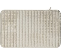 Коврик для ванной VIDAGE Лейте 50х80 см, цвет бежевый, Жаккард искусственный мех 1359028