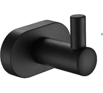 Крючок одинарный для полотенца VIEIR нержавеющая сталь, черный, настенный, для ванной комнаты V5101-C