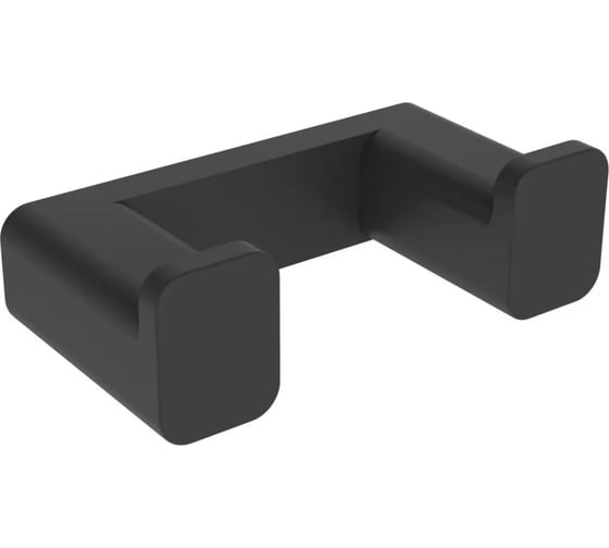 Крючок двойной для полотенец ViEir нержавеющая сталь, черный, V5202-C 1