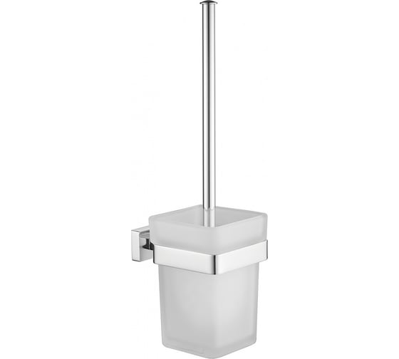 Ершик настенный со стеклянным стаканом ViEir нержавеющая сталь, хром, для туалета и ванной комнаты, V5013 1