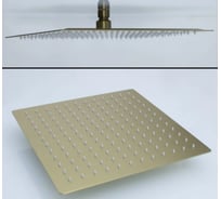 Лейка тропического душа квадратная ViEir 30×30 см верхний душ матовое золото VR2102-30S