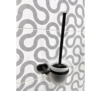 Ершик настенный стеклянный для туалета ViEir нержавеющая сталь и стекло, графит, V5113-G