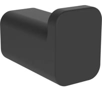 Крючок одинарный для полотенца VIEIR нержавеющая сталь, черный V5201-C