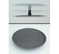 Лейка тропического душа круглая ViEir 30×30 см верхний душ графит VR2103-30G
