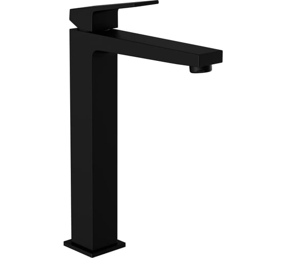 Смеситель для раковины-чаши Vitra Minimax Square (Минимакс Сквуэр) однорычажный матовый черный латунь A4372436EXP