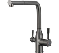 Смеситель для кухни с выдвижной лейкой и подключением фильтра для питьевой воды FRAP F4396-39