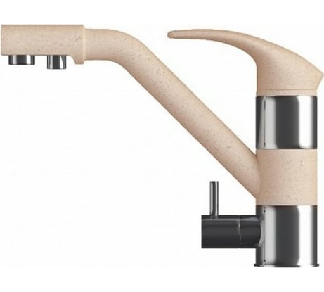 Кухонный смеситель Polygran ДУО (№27 Бежевый) 694357