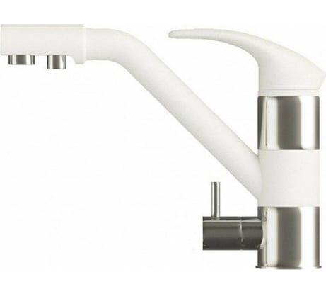 Кухонный смеситель Polygran ДУО (Белый Хлопок №36) 660700