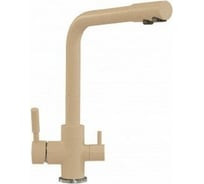 Высокий кухонный смеситель Polygran Дуо (№27 Бежевый) 627529