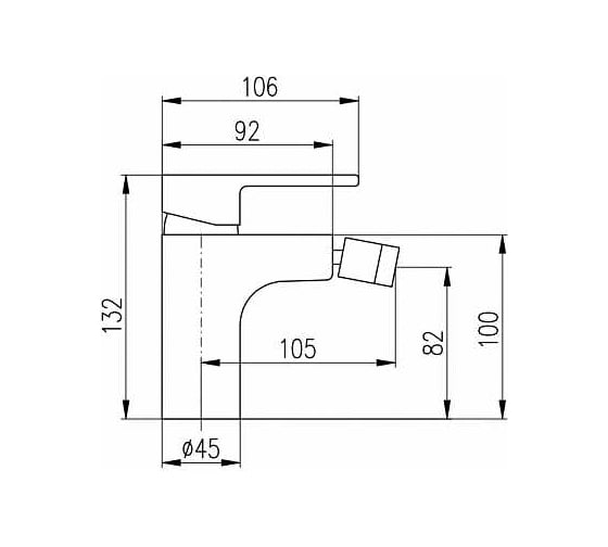 Смеситель для биде RavSlezak VLTAVA VT445.5KCB