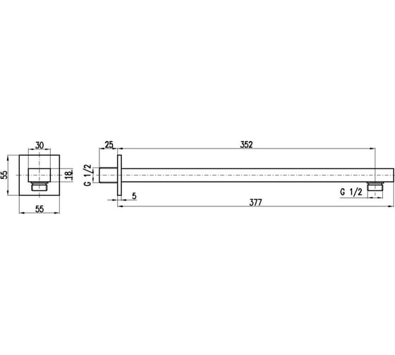 Держатель для душевой RavSlezak MD0450Z