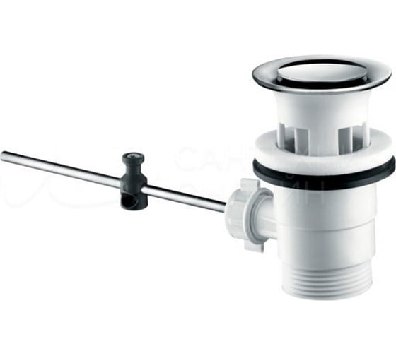Смеситель для раковины Hansgrohe Vernis Blend 100, со сливным гарнитуром, цинк, хром 71571000