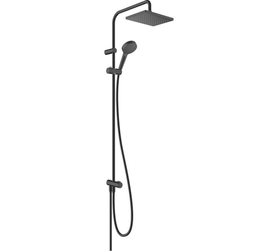 Душевая система Hansgrohe Vernis Shape Showerpipe 230 1jet Reno, матовый черный 26282670 1