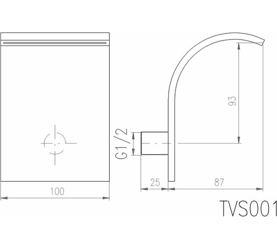 Верхний душ RavSlezak TVS001