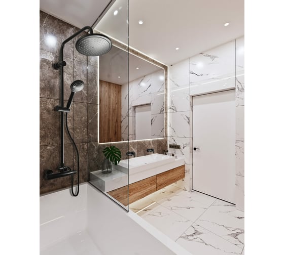 Душевая система с термостатическим смесителем RavSlezak THERMOSTATIC TRM81.5/3CMATC
