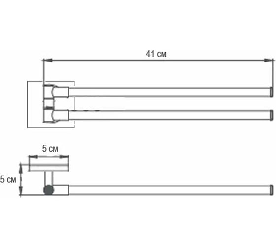 Полотенцедержатель Ekko E1401-2