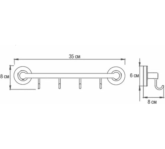Крючки бронза Ekko E3716-4