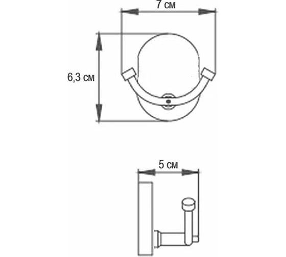 Крючки двойные Ekko E1605-2