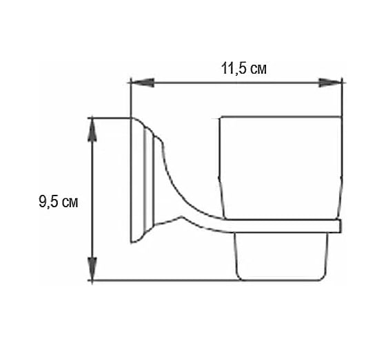 Держатель + стакан Ekko E1506