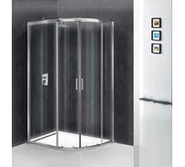 Душевой уголок BelBagno UNO-195-RH-2-100/80-C-Cr