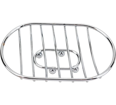 Мыльница на ножках Рыжий кот овальная, хром, металл CHR-481 310759