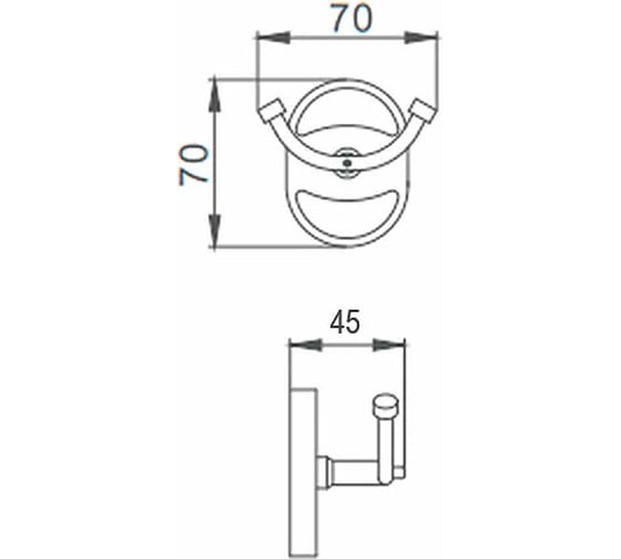 Двойной крючок Ekko E1905-2