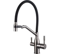 Смеситель для кухни с гибким изливом и подключением фильтра для питьевой воды FRAP F4397-9