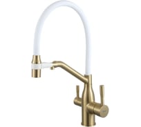 Смеситель для кухни с гибким изливом и подключением фильтра для питьевой воды FRAP F4397-3