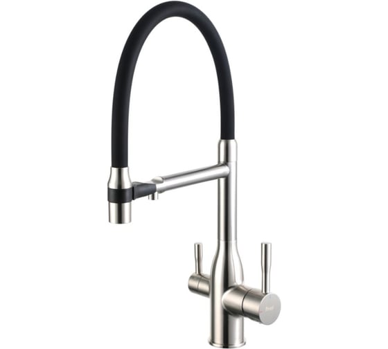 Смеситель для кухни с гибким изливом и подключением фильтра для питьевой воды FRAP F4398-5 1