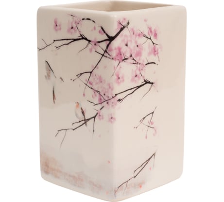 Стакан для ванной комнаты Рыжий кот Сакура керамика TU-S 006518