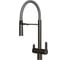 Смеситель для кухни MIXLINE 35k MLSS-0401BL серый гиб. излив магнит, подкл.к фильтру, ЧЕРНЫЙ ГРАФИТ 556011 1