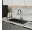 Смеситель для кухни MIXLINE 35k MLSS-0402 черный гибкий излив магнит, п/гайку САТИН 556020 4