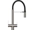 Смеситель для кухни MIXLINE 35k MLSS-0401 ЧЕРНЫЙ гиб. излив магнит, подкл.к фильтру, п/гайку САТИН 556013 2