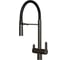 Смеситель для кухни MIXLINE 35k MLSS-0401BL черный гиб. излив магнит, подкл.к фильтру, ЧЕРНЫЙ ГРАФИТ 556015 1