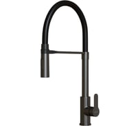 Смеситель для кухни MIXLINE 35k MLSS-0402BL черный гибкий излив магнит, п/гайку ЧЕРНЫЙ ГРАФИТ 556021