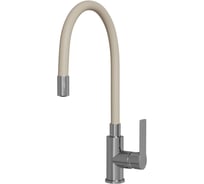 Смеситель для кухни MIXLINE 35к ML35-095 гибкий излив, б/отв, боковая, бежевый 556591